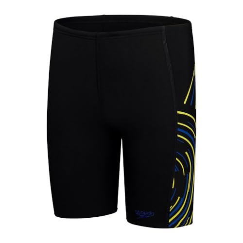 Speedo Boy's Plastisol Placement Schwimmhose, Schwarz, 11 Jahre von Speedo