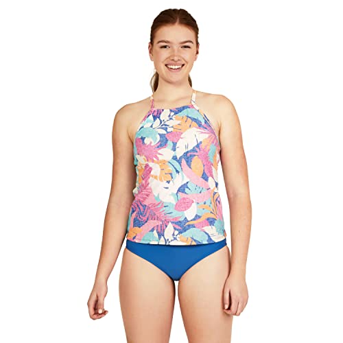 Speedo Damen, verstellbar, hoher Ausschnitt Tankini-Top, Texture Tropical, Large von Speedo