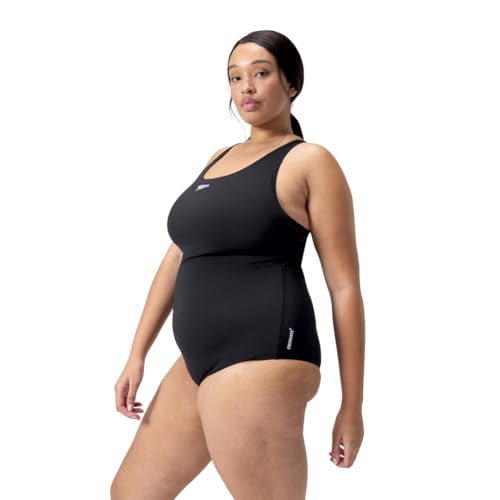 Speedo Damen ECO Endurance+ Medalist (Plus Size) Badeanzug, Schwarz, 48 von Speedo
