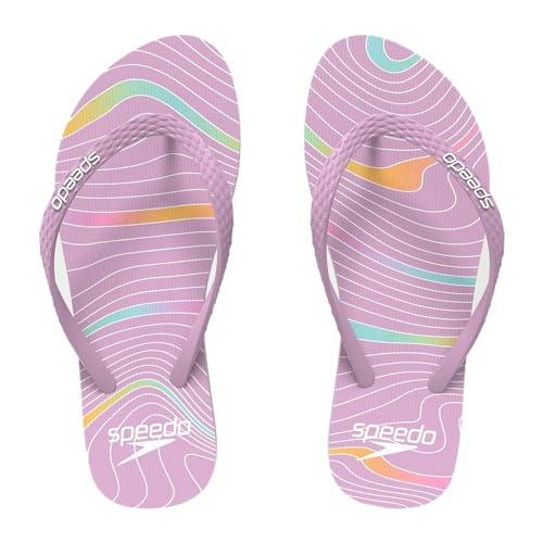 Speedo Damen Flip-Flops | Sommer-Style | Für den Strand | Zehenstegsandalen Wasserschuhe, Rosa, 6 von Speedo