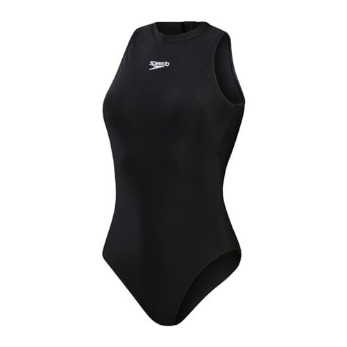 Speedo Damen Hydrasuit Badeanzug Schwarz Weiß, schwarz / weiß, 44 DE von Speedo