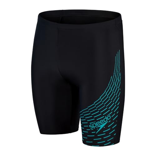 Speedo Eco Medley Logo Jammer Schwimmshort Herren, Schwarz, 61123100 von Speedo