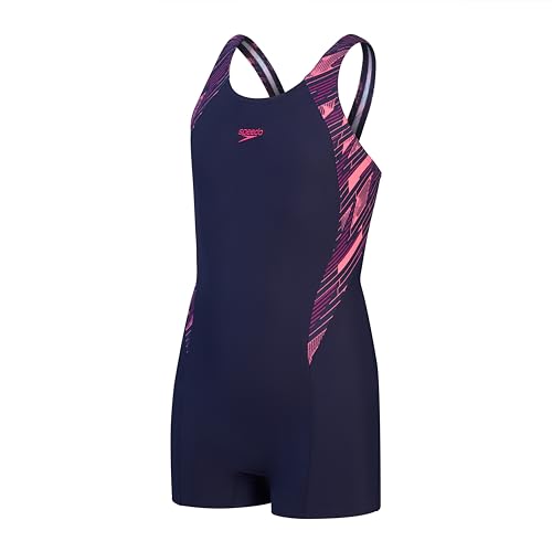 Speedo Girl's HyperBoom Splice Badeanzug, Pink, 11 Jahre von Speedo