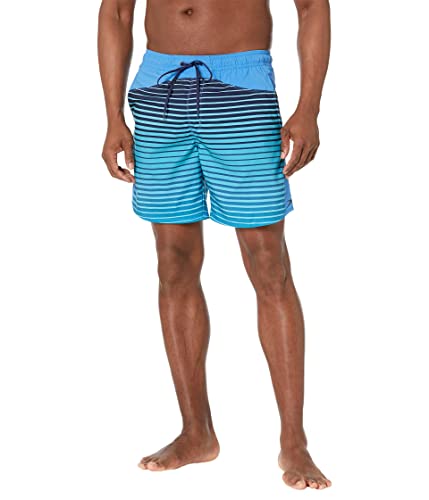 Speedo Herren, mittellang, Marina Badehose, Stripe Explorer Aqua Splash, Small von Speedo