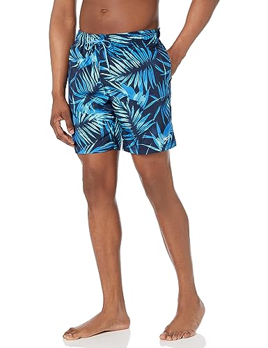 Speedo Herren, mittellang, Redondo Bedruckt Badehose, Palm Peacoat, Large von Speedo