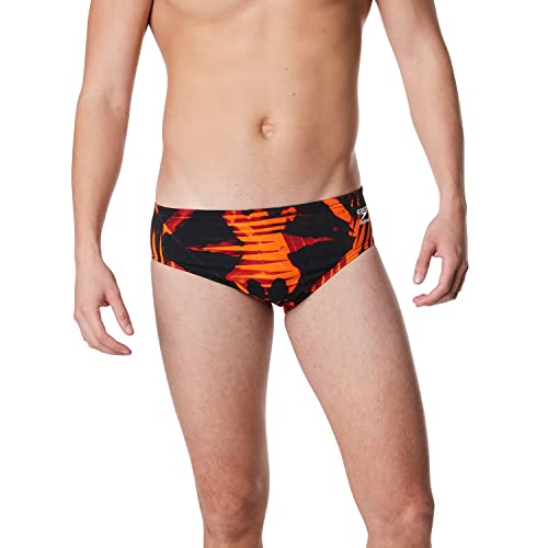 Speedo Herren-Badeanzug, Slip, Endurance+, bedruckte Teamfarben von Speedo