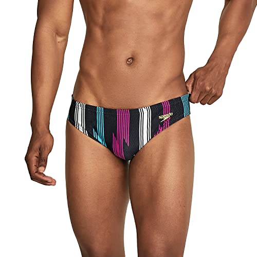 Speedo Herren Badeanzug Slip Creora Highclo Bedruckt Badehose, Sea Ridge Porzellan, 36 von Speedo