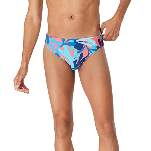 Speedo Herren Beachstar Badehose Eco Flex 5,1 cm Außennaht Badeanzug, Coral Sea Azurblau, 38 von Speedo