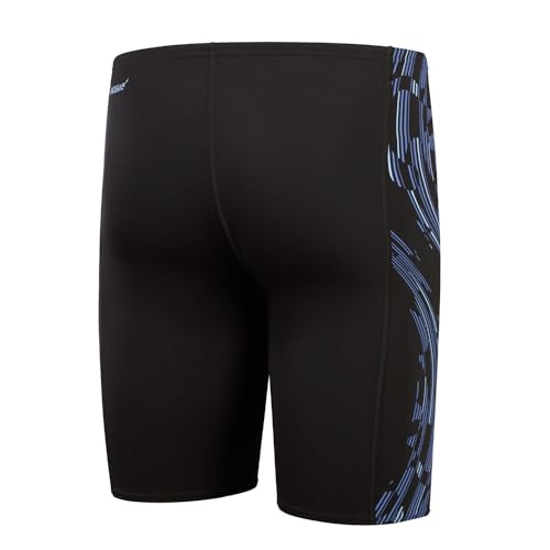 Speedo Herren Jammer Tech Panel Black-Curious Blue-True Cobalt 6 von Speedo