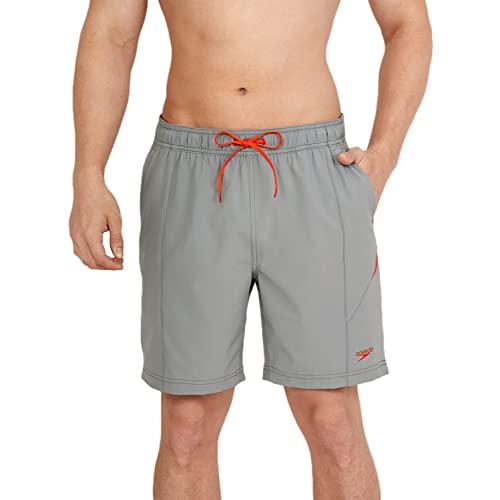 Speedo Herren mittellang Redondo Solid Badehose, Boom Spicy Orange, XX-Large von Speedo