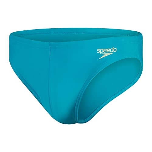 Speedo Herren-Slip, Solar, 5 cm, gesäumt, Grün, grün, 40 von Speedo