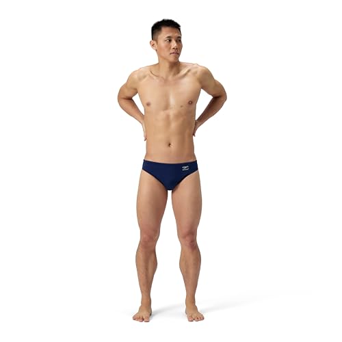 Speedo Herren Solid Brief Endurance+ Badehose, Marineblau, blau, 44 von Speedo