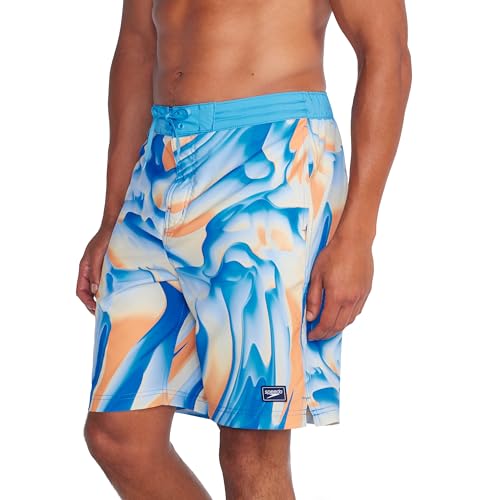 Speedo Herren Swim Trunk Knee Length Bondi Printed Boardshorts, 50,8 cm Shore Swirl, Large von Speedo