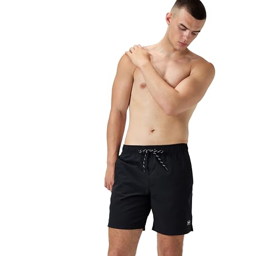 Speedo Herren Swim Trunk Mid Length Essentials Solid Badehose, 45,7 cm, Anthrazit, Medium von Speedo