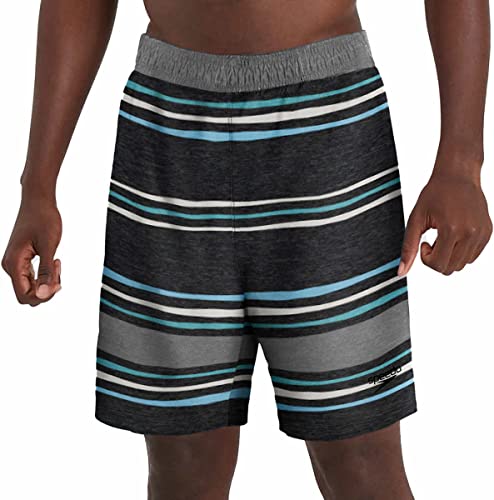 Speedo Herren Tech Volley mit Hydroliner Boardshort, Grau gestreift, XXL von Speedo