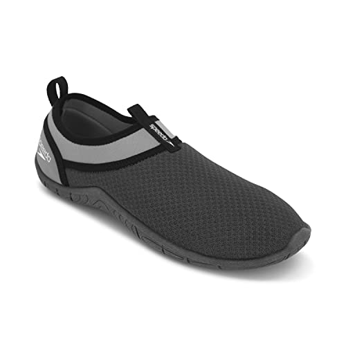 Speedo Herren Wasserschuh Tidal Cruiser Wassersportschuh, Black/Gull, 47 EU von Speedo