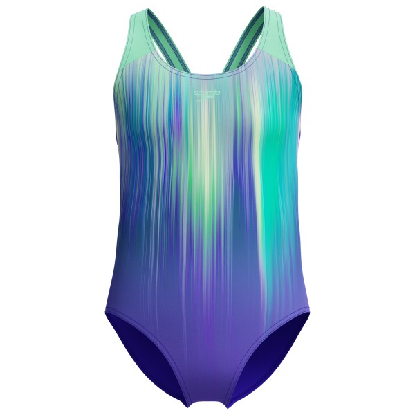 Speedo - Kid's Digi Placement Splashback - Badeanzug Gr 140 blau von Speedo