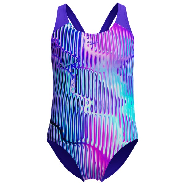 Speedo - Kid's Digital Allover Splashback - Badeanzug Gr 140 lila von Speedo