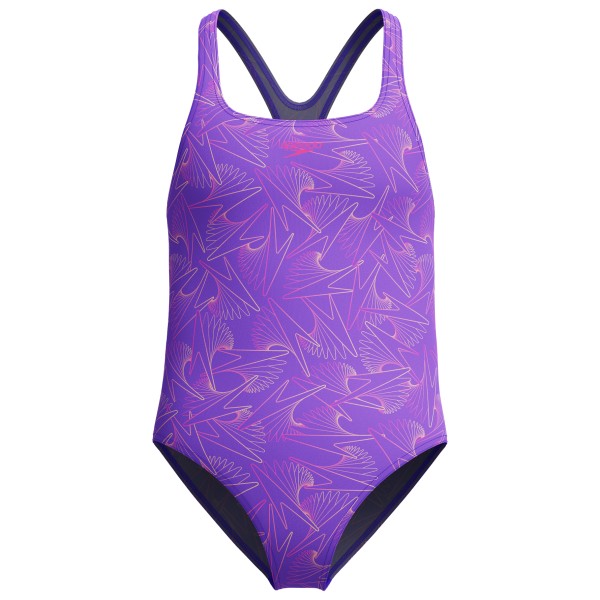 Speedo - Kid's Hyper Boom Allover Medalist - Badeanzug Gr 128 lila von Speedo