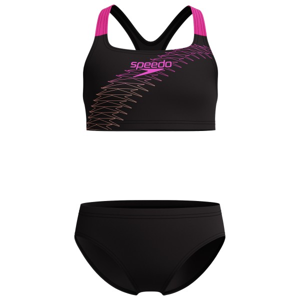 Speedo - Kid's Medley Logo 2 Piece - Bikini Gr 164 schwarz von Speedo