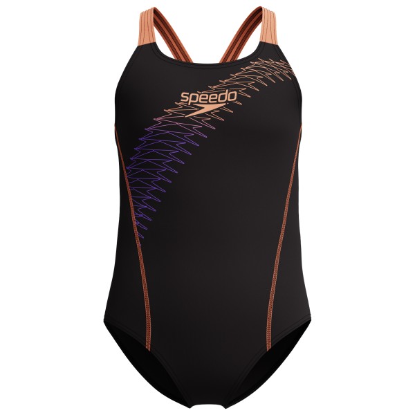 Speedo - Kid's Medley Logo Medalist - Badeanzug Gr 128 schwarz von Speedo