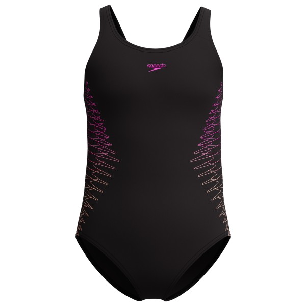 Speedo - Kid's Placmement Muscleback - Badeanzug Gr 128 schwarz von Speedo