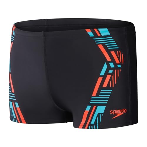 Speedo Kurze Herren-Badehose aus TPR, schwarz/orange, 50 Speedo Kurze Herren-Badehose aus TPR, schwarz/orange, 50 von Speedo