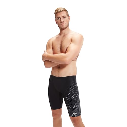 Speedo Men's Hyperboom V-Cut Schwimmhose, Schwarz, 30 cm von Speedo