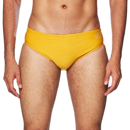 Speedo Men's Standard Swimsuit Brief Endurance+ The One, Radiant Yellow von Speedo