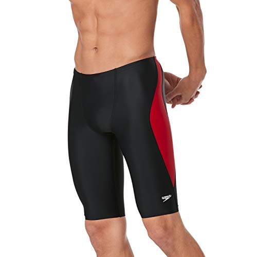 Speedo Mens Swimsuit Jammer Powerflex Eco Revolve Splice Team Colors von Speedo