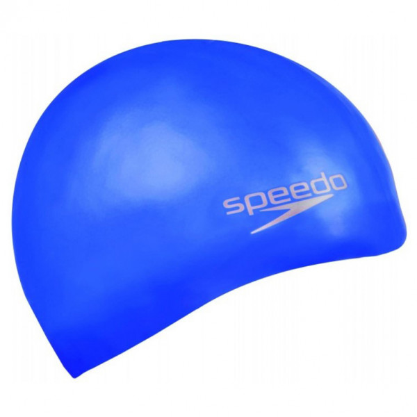 Speedo - Plain Moulded Silicone Cap - Badekappe blau von Speedo