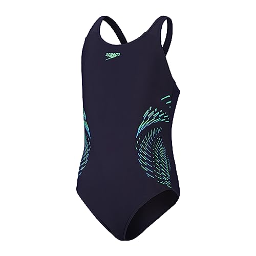 Speedo Plastisol Placement Muscleback Badeanzug Mädchen - 128 von Speedo