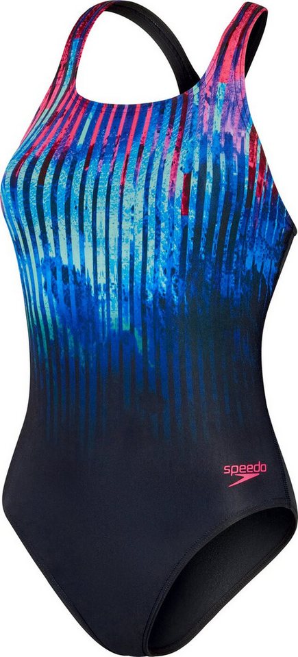 Speedo Schwimmanzug DIGI PLMT MDLT AF NAVY/PINK von Speedo