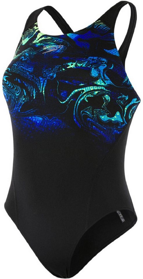 Speedo Schwimmanzug PLMT M/LEG PNL RCBR AF BLK/BL von Speedo