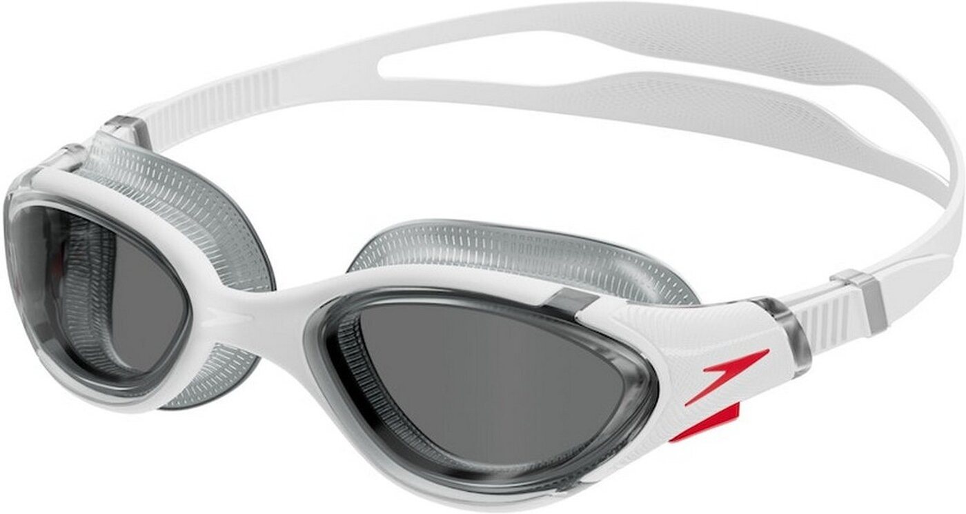Speedo Schwimmbrille Biofuse 2.0 WHITE/RED/LIGHT SMOKE von Speedo
