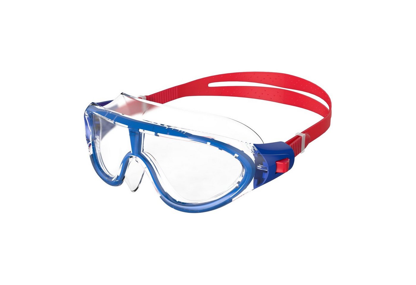 Speedo Schwimmbrille Speedo Biofuse Rift Junior Lava Red/Beautiful Blue/Clear, Hoher ragekomfort durch flexiblen Rahmen von Speedo