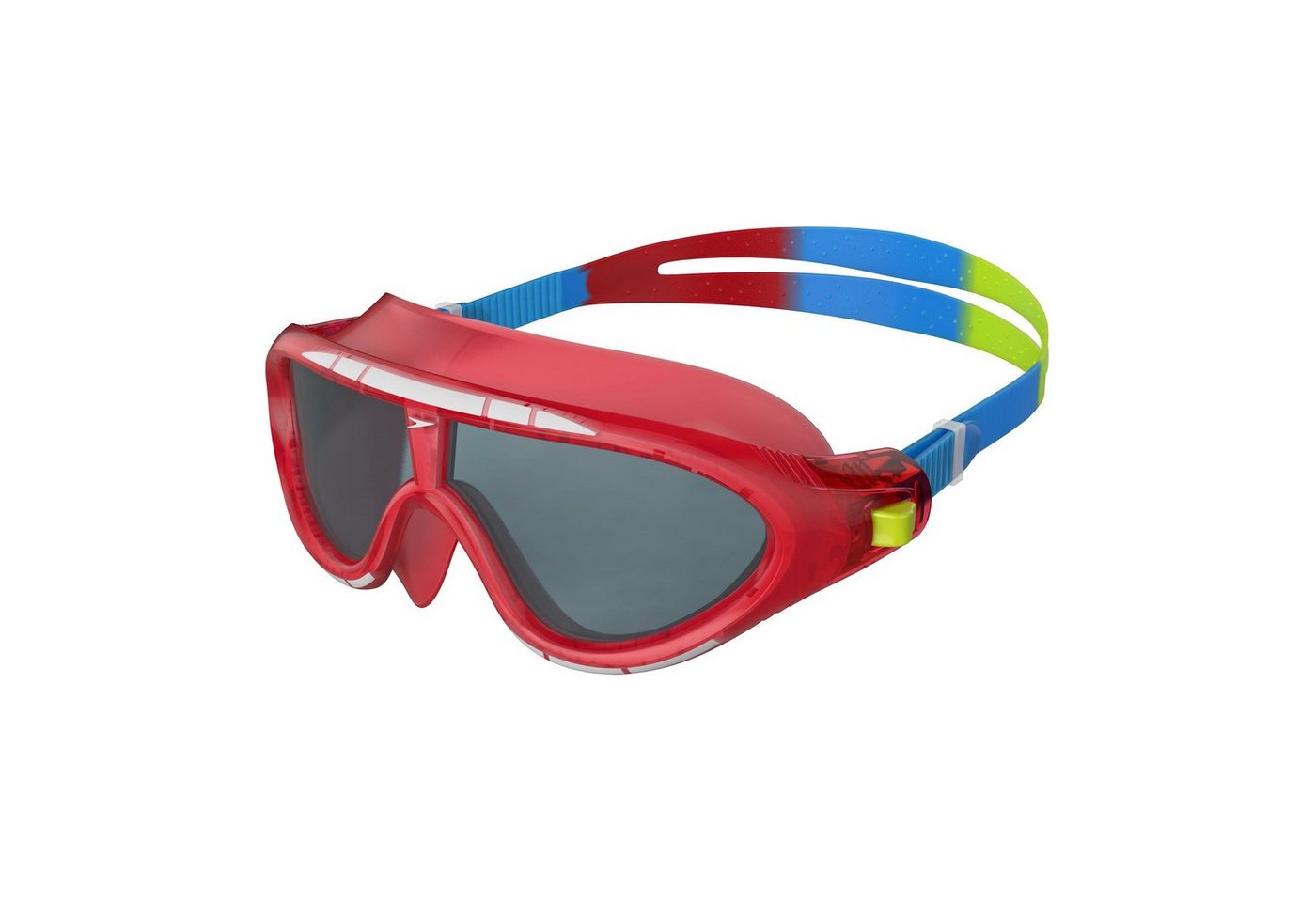 Speedo Schwimmbrille Speedo Biofuse Rift Junior Lava Red/Japan Blue/Smoke Orchid/Soft Coral, Hoher Tragekomfort durch flexiblen Rahmen von Speedo