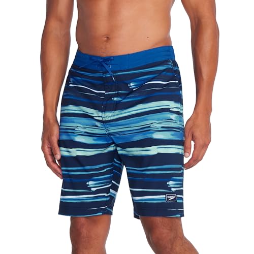 Speedo Herren Swim Trunk Knee Length Bondi Striped Boardshorts, 50,8 cm, Avenue-Streifen, Medium von Speedo