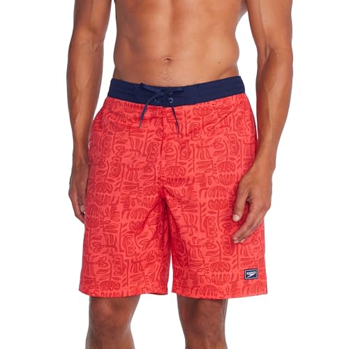 Speedo Herren Swim Trunk Knee Length Bondi Printed Boardshorts, 50,8 cm große Mini-Blüten, Medium von Speedo