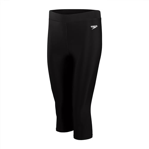 Speedo Women's 3/4 Swim Schwimmhose, Schwarz, 52 von Speedo