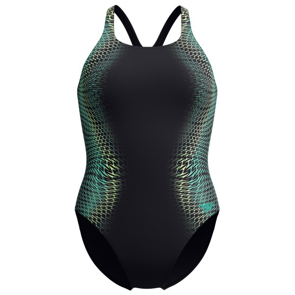 Speedo - Women's Digital Printed Medalist - Badeanzug Gr 42 schwarz von Speedo