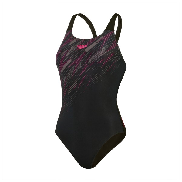 Speedo - Women's Hyperboom Placement Muscleback - Badeanzug Gr 42 schwarz von Speedo