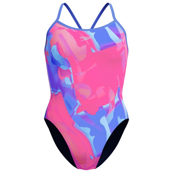 Speedo - Women's Placement Digital Turnback - Badeanzug Gr 40 rosa von Speedo