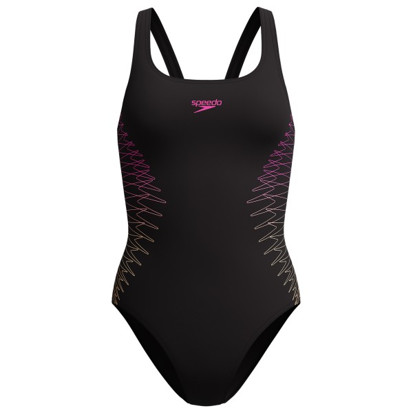 Speedo - Women's Placement Muscleback - Badeanzug Gr 40 schwarz von Speedo