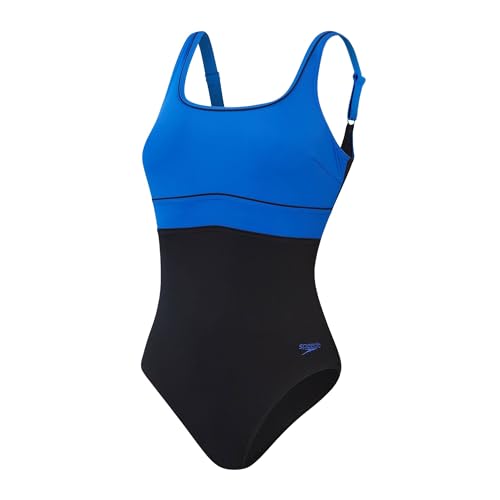 Speedo Women's Shaping ContourEclipse 1 Piece Badeanzug, Schwarz, 40 von Speedo