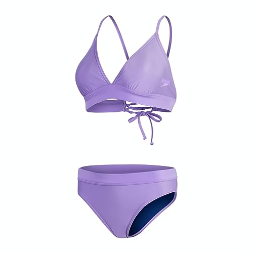 speedo Banded Triangle 2-Teiliger Bikini Damen lila von Speedo