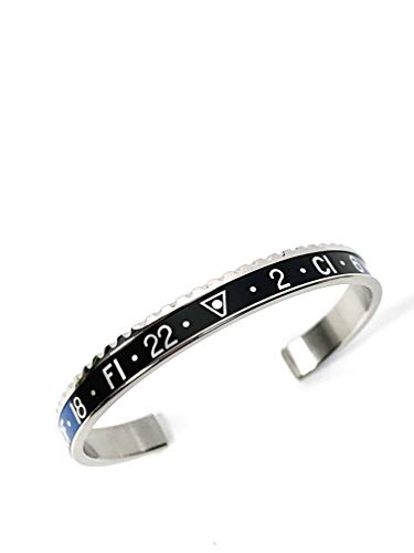 SPEEDOMETER OFFICIAL Armband Classic Dual-Time mit Zwinge, Taglia unica, Legierter Stahl von Speedometer Official