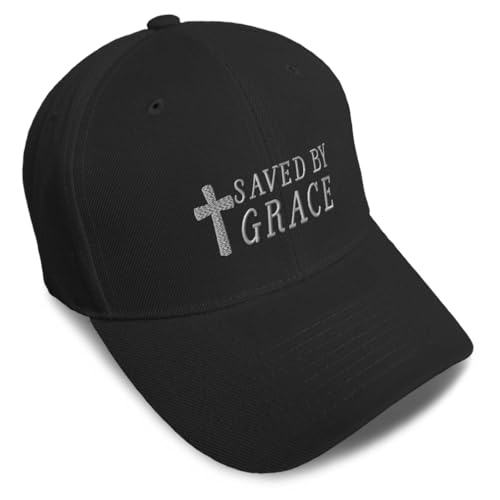Individuelle Baseballkappe "Saved by Grace Jesus", christlicher Stickerei-Riemenverschluss, Schwarz, Einheitsgröße Individuelle Baseballkappe "Saved by Grace Jesus", christlicher Stickerei-Riemenverschluss, Schwarz, Einheitsgröße von Speedy Pros