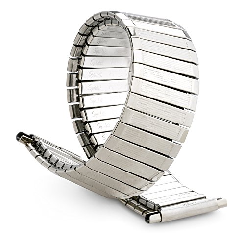 16–19 mm gerade Ende 'Speidel' twist-o-flex Silber Ton Armbanduhr Band 605/03 von Speidel