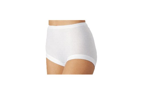 5 Stück Taillenslip Damen Slip Unterwäsche Unterhose NELLY 100% Baumwolle TAILLENSLIP mit tiefem Beinausschnitt Farbe weiß Größen 38-52, Weiß, 38 von Betz